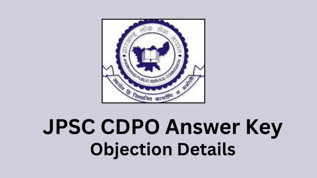 JPSC CDPO Answer Key