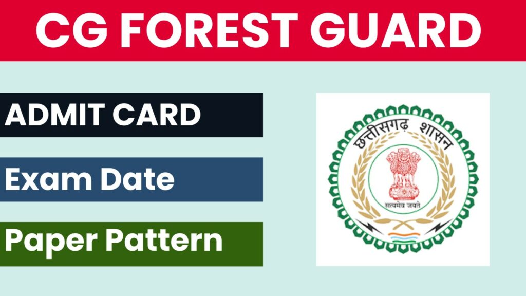 CG Forest Guard Admit Card