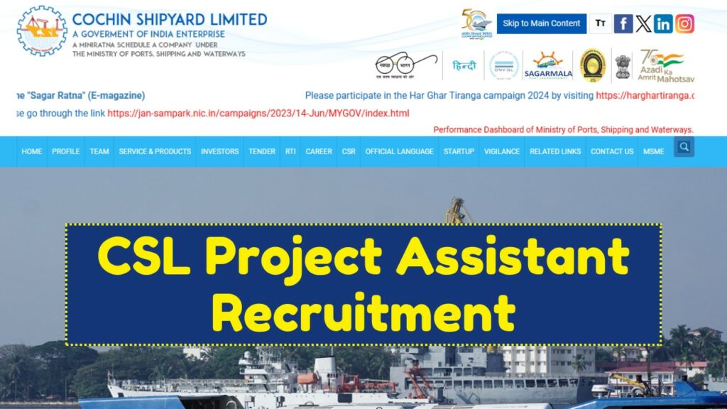 CSL Project Assistant Recruitment