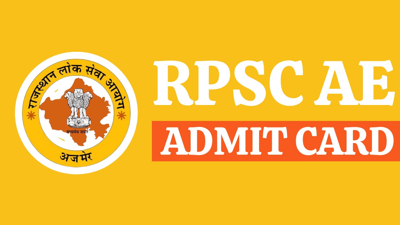 RPSC AE Admit Card