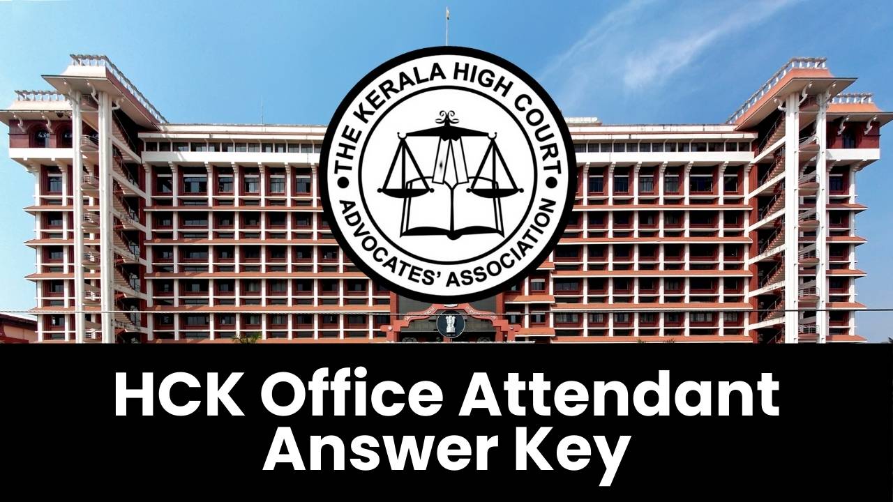 HCK Office Attendant Answer Key