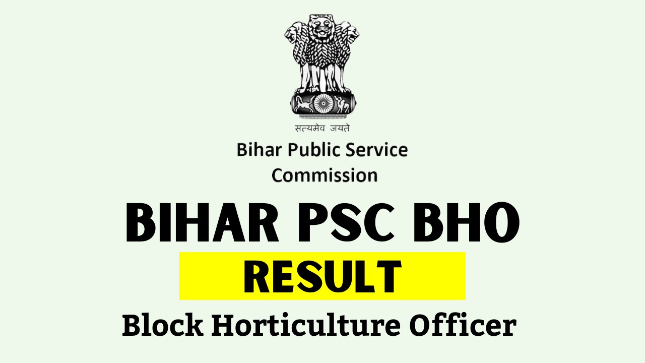 BPSC BHO Result