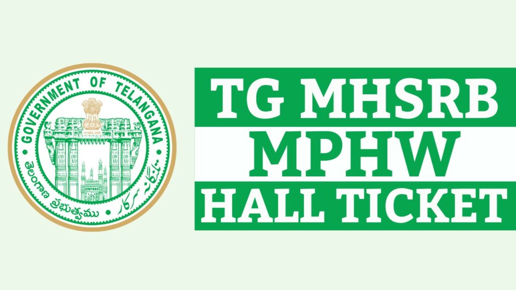 Telangana MHSRB MPHW Hall Ticket