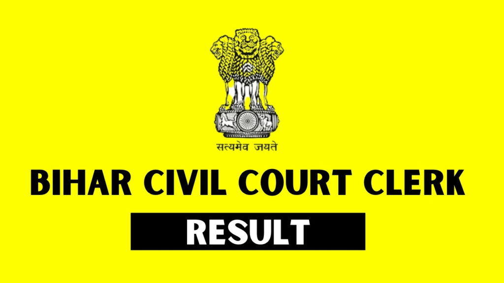 Bihar Civil Court Clerk Result