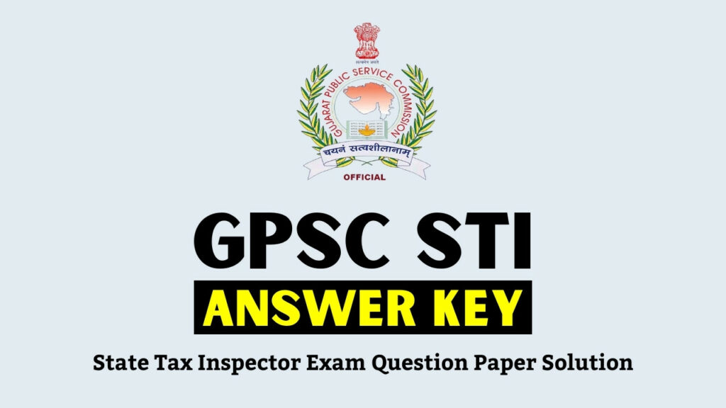 GPSC STI Answer Key