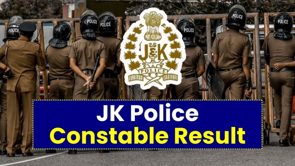 JK Police Constable Result