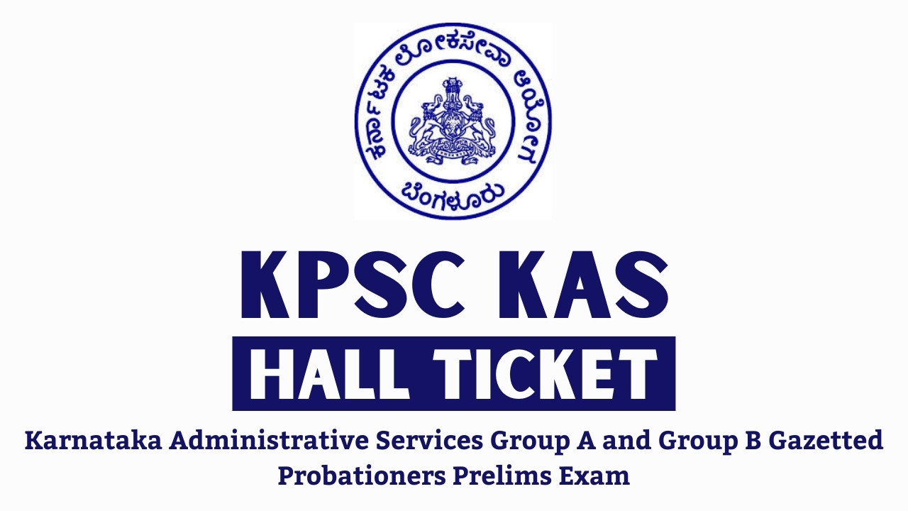 KPSC KAS Hall Ticket