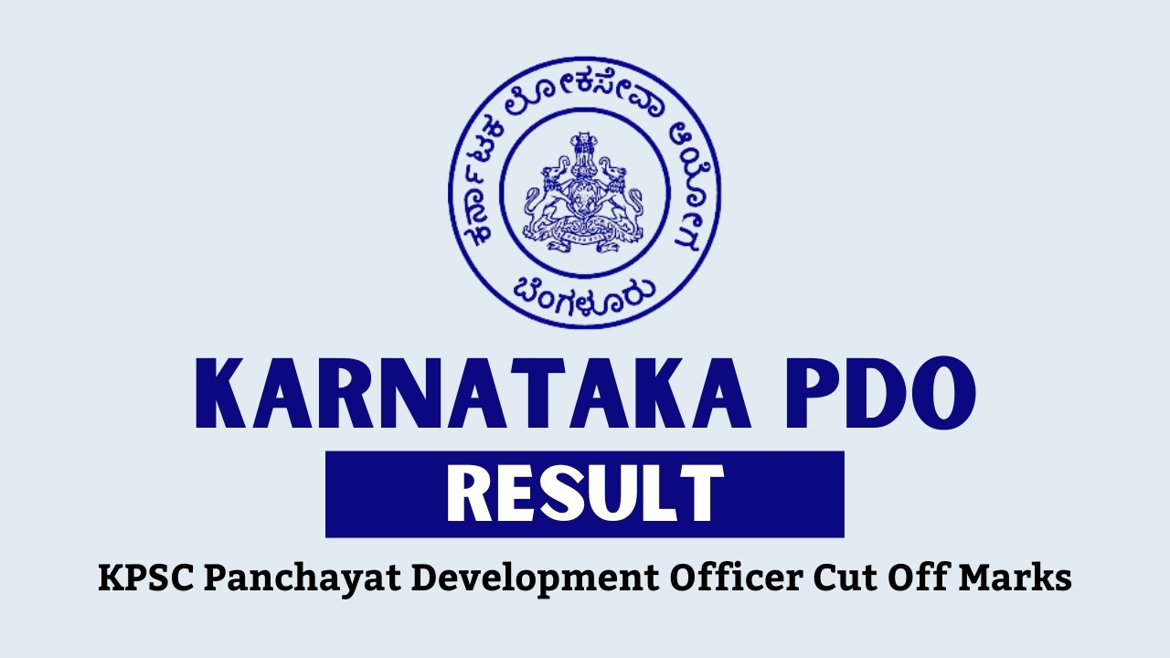 kpsc pdo result