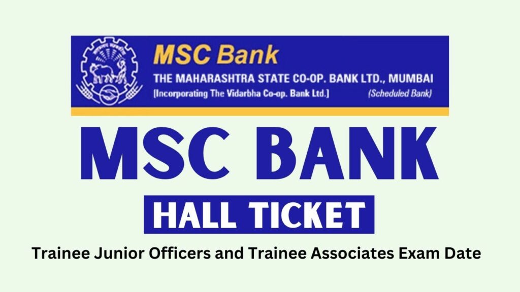 msc bank admit card